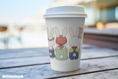 Cute Easter Bunnies Clipart Product Image 6