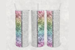 Holographic Rainbow Glitter 20oz sublimation design tumbler Product Image 1