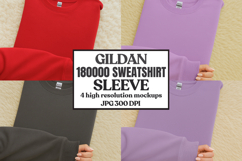Gildan 18000 Sleeve Sweatshirt Mockup Product Image 1