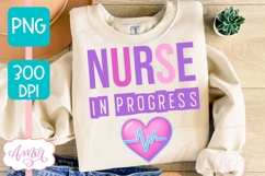 Nurse in progress PNG for Sublimation, Nurse student PNG Product Image 1