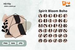 Spirit Bloom Boho Monogram Product Image 1