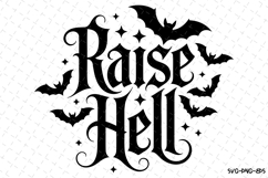 Raise Hell Svg | Halloween Svg | Svg Cut Files Product Image 1