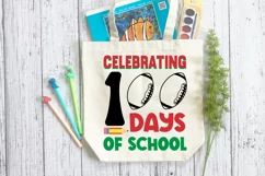 Celebrating 100 Days Of School SVG, School SVG Design Product Image 3