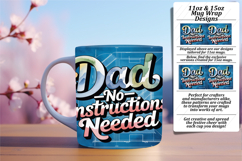 Dreamy 15oz Mug Wrap Png Design , Father's Day Product Image 1