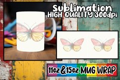 Vibrant Butterfly Mug Wrap: Springtime Delight Product Image 1