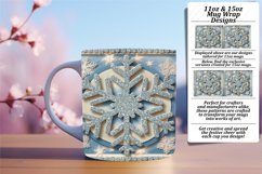 GLAMOROUS 15oz Mug Wrap PNG Design , 3D Xmas Product Image 1