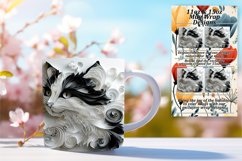 Cozy Cat Creations: 3D Cat Wrap Mug - Sublimation 11oz/15oz Product Image 1