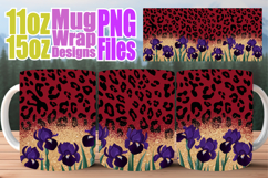 Inspired dreams sublimation mug wrap, Leopard Prints Product Image 1