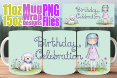 Happy dreams 11oz 15oz sublimation wrap, Birthday Girl Product Image 1