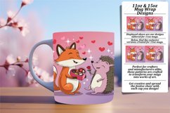 Beautiful 11oz Mug Wrap Png Artwork , Valentines Product Image 1