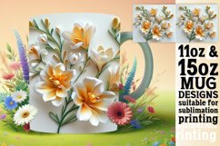 Delicate Springtime 3D Blossom Mug Wrap 11oz 15oz Product Image 1