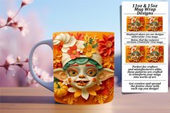 Spooky 3D Mug Wrap Sublimation - Halloween 11oz 15oz Product Image 1