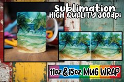 Sandy Bliss Mug Wrap Sublimation, 11oz 15oz Product Image 1