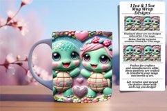 Delightful 15oz Mug Wrap Png Artwork , Sweet Animals Product Image 1