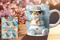 Christmas in July Snowman Mug Wrap 11oz/15oz Winter Product Image 1