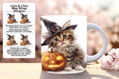Spooky Pumpkin Animal 11oz/15oz Mug Wrap PNG Product Image 1