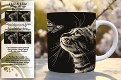 Adorable Cat Art Mug: Sublime Sublimation Product Image 1