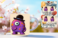 Customized Png For 15oz Mug Wrap , Monster Product Image 1