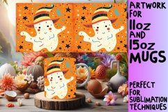 15x Haunted Ghost Mug Wrap Bundle, Fall Fun 11oz &amp; 15oz Product Image 7