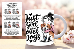 Magical 15oz Mug Wrap Png Design , Just A Girl Product Image 1