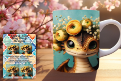 CHARMING 15oz PNG Mug Wrap , Dragon Product Image 1