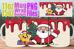 Timeless beauty 11oz 15oz mug wrap, Santa Product Image 1