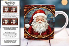 Stained Glass Christmas Cheer - Mug Wrap Patterns Product Image 1