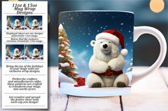 Winter&#039;s Vibrant Palette: Sublimation Holiday Mug Product Image 1