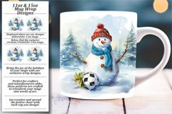 Frosty Festivities: Watercolor Xmas Wrap Product Image 1