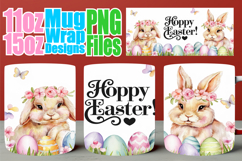 Cozy afternoons sublimation mug wrap, Easter Product Image 1