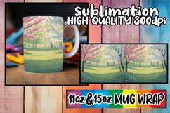 Playful mornings 11oz 15oz sublimation wrap, Spring Product Image 1