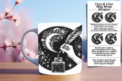 Stylish 11oz Mug Wrap Png Template , Mystic Product Image 1
