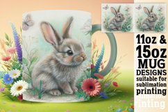 Easter Bunny Dream: Springtime Mug Sublimation Product Image 1