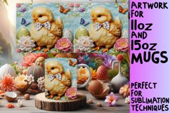 Hop Into Spring: 3D Mug Wrap Sublimation - Easter Animals Product Image 1
