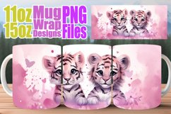 Watercolor Love in Every Sip: Mug Wrap Product Image 1