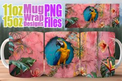 Sublimation Mug Wrap - 3D Animals Spring Product Image 1