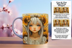 Sweet 15oz Mug Wrap Png Design , Fairy Product Image 1