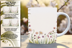 CUSTOMIZED PNG for 15oz Mug Wrap , Flowers Product Image 1