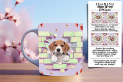 Sassy 15oz Mug Wrap Png Template , Cute Dog Product Image 1