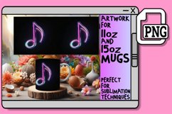 Neon Opulence: 15oz Mug Sublimation Delicacies 11oz Product Image 1