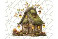 Cozy Cabin Critters Clipart PNG, Fall Animal Png Product Image 3