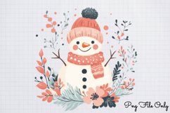 Scandinavian Folk Art Winter Clipart PNG Product Image 1