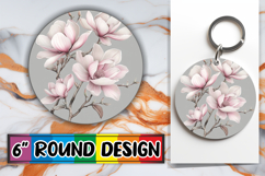 Lovely Round Design for Car Coasters , Beauty Flower Product Image 1
