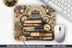 Vintage Mouse Pad Sublimation PNG Design - Mouse Pad PNG Product Image 1