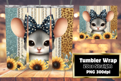 FRESH 20oz Tumbler Wrap for Personalization , Cute Animals Product Image 1