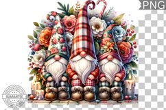 Christmas Gnome Sublimation - Clipart PNG Design Product Image 1
