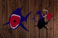 Shark svg, Files for Cricut, Shark Angry Teeth svg Product Image 3
