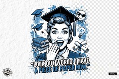 Graduation Funny Girl PNG - Graduation PNG Sublimation Product Image 1