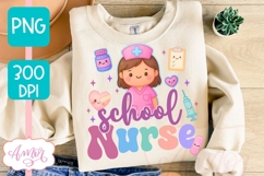 School Nurse PNG for Sublimation, Nurse shirt PNG Product Image 1