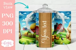 Cute chicken sippy cup sublimation PNG, Kids tumbler templat Product Image 2